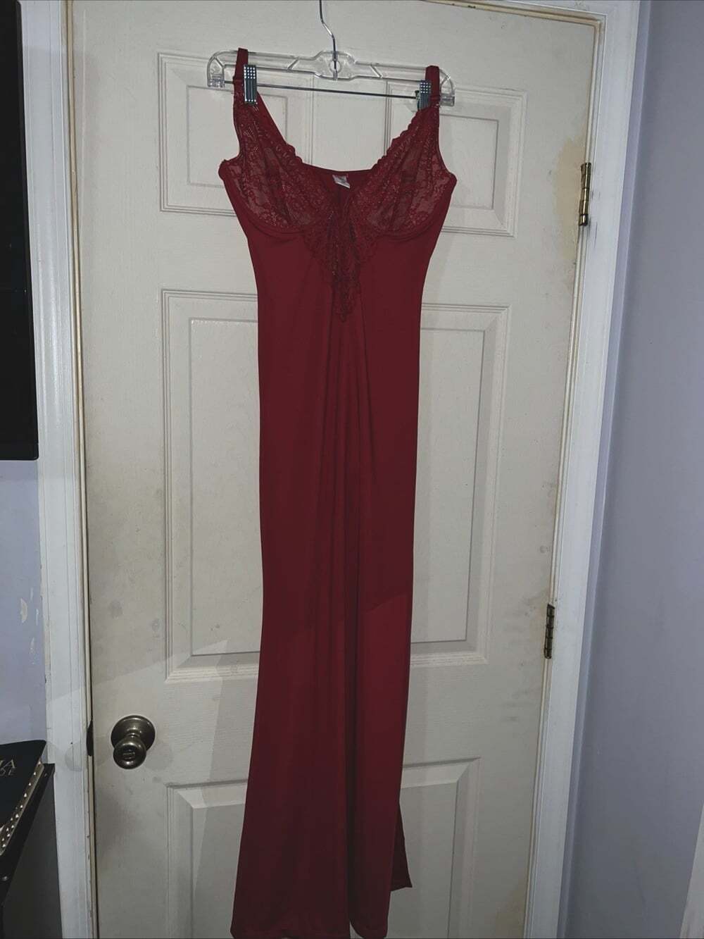 Popilush Lace Bodice Midi Dress Shapewear Lingerie Size Medium Sexy Party